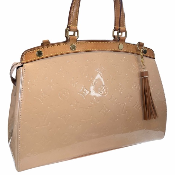 LOUIS VUITTON Monogram Vernis Brea MM Satchel Dune Vernis - Picture 2 of 15